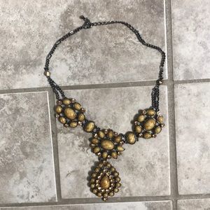 Anthropologie amber colored necklace